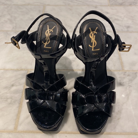 YSL TRIBUTE PLATFORM SANDAL - Picture 1 of 5